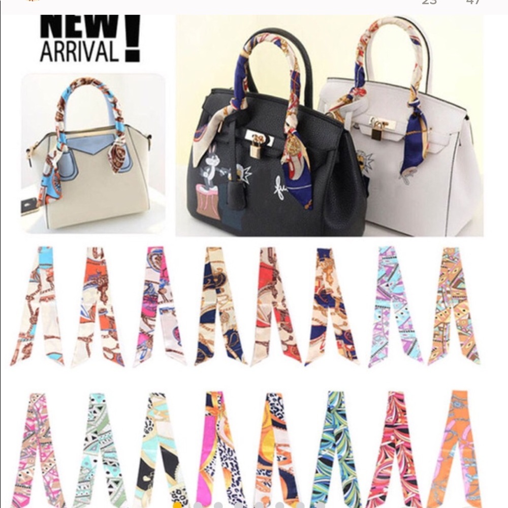Twilly Silk Scarves for  Bag or just for anything